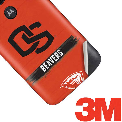 Oregon State University Texture Moto E5 Play Skin